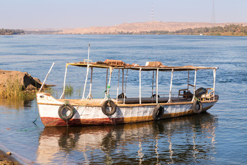 Taxi boat ferry over the Nile, Egypt.