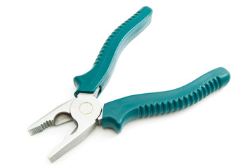 pliers with green handles