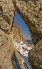 Берега Японского моря: Россия, Приморский край, полуостров Трудный