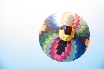 Obraz premium colorful of hot air balloons in blue sky