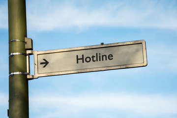 Schild 67 - Hotline
