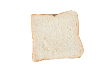 Bread slice isolated on white background