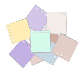 note paper vector set