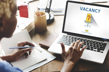 Fototapeta na wymiar Vacancy Job Available Vacant Job Concept