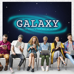 Galaxy Astronomy Business Education Graphic Concept