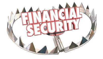 Financial Security Bear Trap Protect Wealth Words 3d Illustratio
