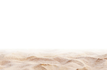 Fototapeta na wymiar Close up Sand isolated, Soft sand background. Summer background.
