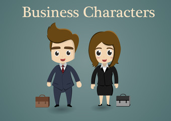 business characters vector ; vector illustration