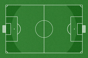 Soccer field top view