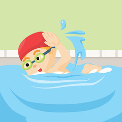 boy swimming athelete