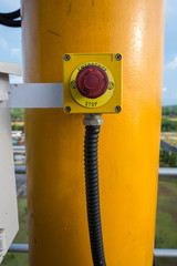 Emergency stop button of jib crane in power plant