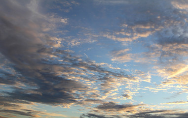 Natural background of the colorful sky, During the time sunrise and sunset