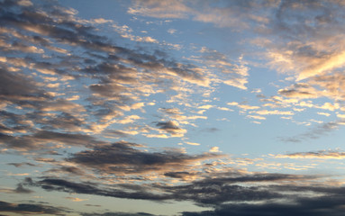 Natural background of the colorful sky, During the time sunrise and sunset