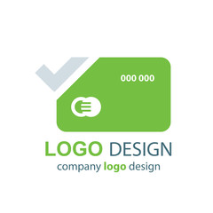 card logo vector green design