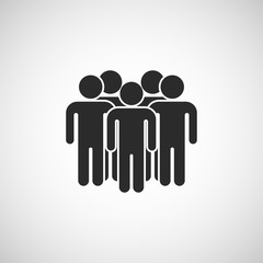 crowd people icon