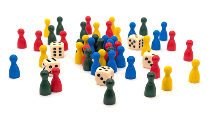 Gesellschaftsspiele, Gl&uuml;cksspiele, Spieler