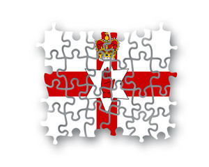 North Ireland flag jigsaw