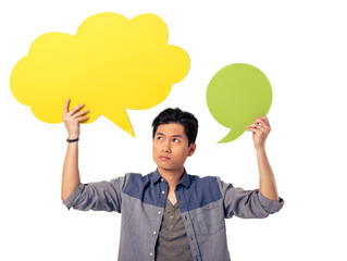 Chinese with speech bubble