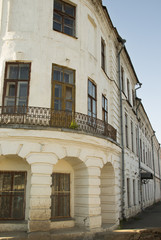Fototapeta na wymiar View of an old building in Russia