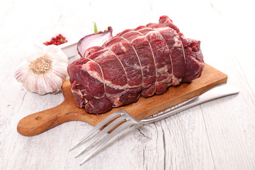 raw roast beef