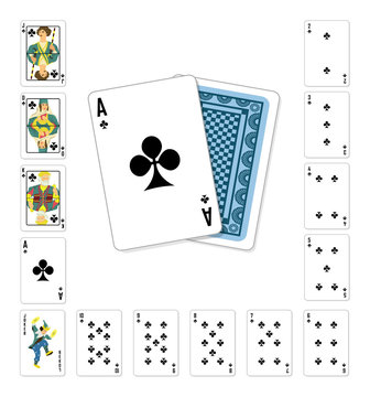 Playing cards club Ace