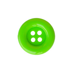 Green button isolated on white background.