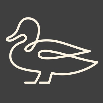 Poultry icon. Line duck. Line duck. Line duck. Утка для ванны на белом фоне.