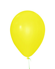 Balloon isolated - yellow