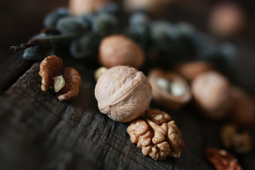 walnuts, whole and peeled