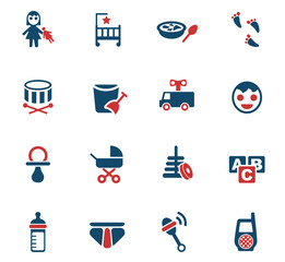 baby icon set