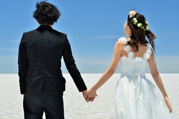ウユニ塩湖　ウェディング