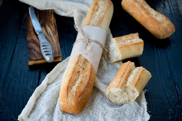 Fresh French baguette
