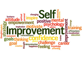 Self Improvement, word cloud concept 8