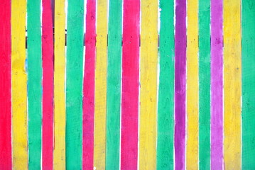 background of colored fence