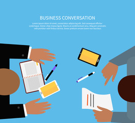 Business Conversation Concept