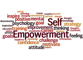 Self Empowerment, word cloud concept 5