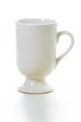 White Ceramic mug isolated