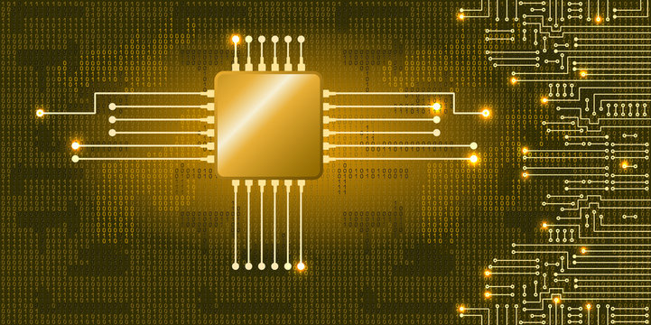 Electronic circuit and  binary code