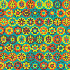 floral blue background