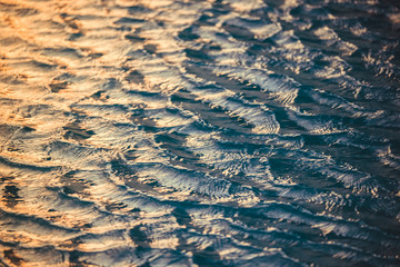 Beautiful blue water surface as a background texture