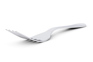 Silver Fork. 3d Rendering