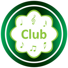 Green icon music club