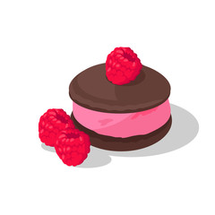 Cake with Raspberry