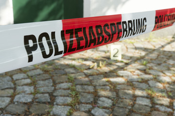 Polizeiabsperrung