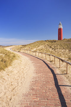 Lighthouse on the island of Texel in The Netherlands