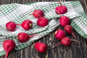 Radish on the desk