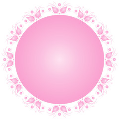 Cute retro Floral Frame.