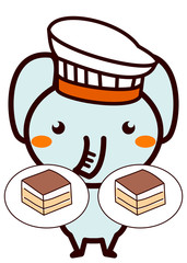 イタリア料理と動物シリーズ