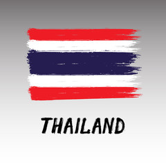 Flag Of Thailand  - Grunge