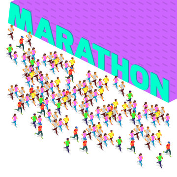 marathon running sprinter